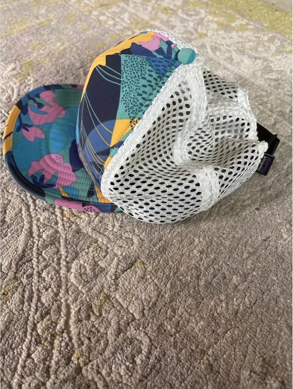 Patagonia duckbill trucker hat colorful floral gorp